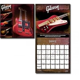 Gibson Guitars - 2010 Wall Calendar (Gibson Les Paul, Flying V, Les Paul Double Cut) (Size: 11.5