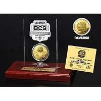 BCS Championship Game Commemorative Gold Coin in Etched Acrylic