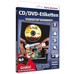 Data Becker 310695 CD/DVD-Etiketten (Klassisch mit Zentrierhilfe)