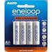 Sanyo Eneloop AA NiMH Pre-Charged Rechargeable Batteries - 4 Pack