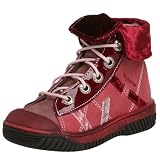 Babybotte Toddler Artiste Lace Up?Hi-Walker?with Toe Guard,Wine Combo,21 EU (US Toddler 5.5 M)
