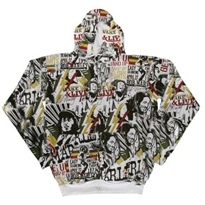 Bob Marley - Bolt All Over Zip Hoodie