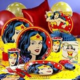 Party Supplies - Wonder Woman Party Supplies - Deluxe Pack