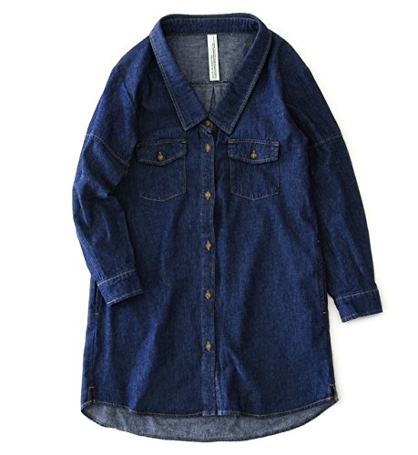 (ズーティー)zootie アビーディープネックライトデニムシャツチュニック