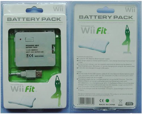 2800mAh RECHARGABLE BATTERY PACK FOR NINTENDO Wii FIT BALANCE BOARD. Part of the XYLO ACCESSORIES RANGE.