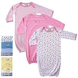 3-Pack Rib Knit Infant Gowns