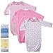 3-Pack Rib Knit Infant Gowns, Blue, 0-3 months