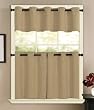 Sonoma Grommet Top Solid Basket Weave Valance Gold