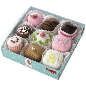 Haba Soft Petit Fours Set of 9 Dessert Toys