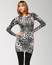 Cheetah Print Multi-Zip Dress - Web Exclusive