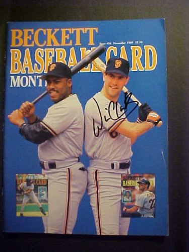 Will Clark San Francisco Giants Autographed November 1989 Beckettt Magazine