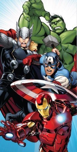 Marvel Avengers Beach Bath Cotton Towel by Kidco Exclusive