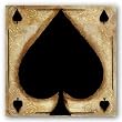 Spades by Celeste Peters 6"x6" Art Print Poster