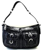 Coach Chelsea Black Patent Leather Shoulder Bag - 14021