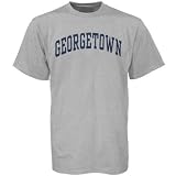 Georgetown Hoyas Ash Vertical Arch T-shirt