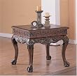 Ball and Claw Foot Dark Brown End Table By Coaster Furniture