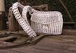 Soda pop-top shoulder bag, 'Silver Success'