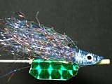 NEW FLIES Nuclee-r Holographic & Glow in Dark Lazar Floating Polaris Flies Holographic & Glow in Dark Floating Head Tube & Trolling Turbulator Fly #116