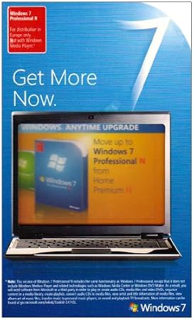 Windows Anytime Home Premium N to Professional 7 N