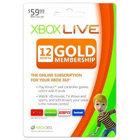 Xbox LIVE 12 Month Gold Membership by Microsoft Software