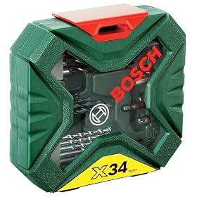 Bosch 2607010608 34-Piece X-Line Classic Drill and Screwdriver Bit Set