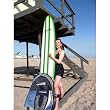 Maverix 8'0" Surfboard (White/Green) w/ "Straight to the Waves" Kit