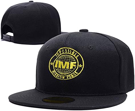 HAIHONG Impossible Mission Force IMF Logo Adjustable Snapback Caps Embroidery Hats - Black