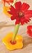 Global Views Flower Power Bud Vase, Yellow-Orange