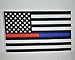3x5 Thin Blue Line Police & Thin Red Line Firefighter Respect And Honor Law Enforcement First Responder US Flag 3x5 foot USA By ERT