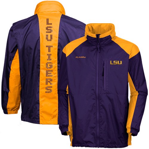Columbia NCAA Men's Louisiana State Fightin Tigers 31 Blast Jacket (Purple, Medium)
