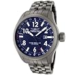 Invicta Men's 0191 Force Collection Blue Dial Matte Grey Stainless Steel Watch