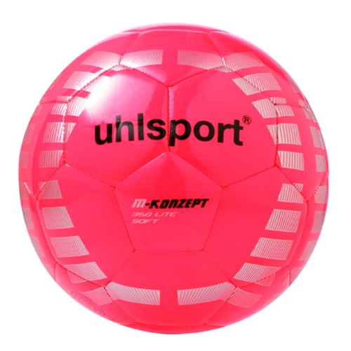 uhlsport Kinder Ball M-konzept 350 Lite Soft, fluo-orange/schwarz/silber, 5, 100150002