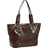 Donald J Pliner Electra Antique Gator/Lux Calf Trim-Tote