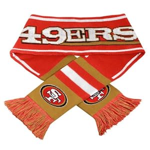 San Francisco 49ers Official NFL One Size Scarf by Forever Collectibles