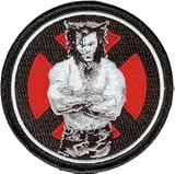 Wolverine Marvel Comics Iron On Patch - Vintage Arms Crossed X-Men Applique