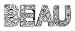 Beau Nouveau BNSQLTCRD 10MM Square Letters - Clear - D