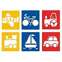 Eduplay Stencil Schablonen Fahrzeuge 6er Set