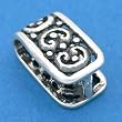 St. Silver Pinch Bail Large Ornate For Pendants 13mm