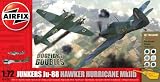Airfix A50038 1:72 Scale Dogfight Double - Junkers Ju-88/ Hawker Hurricane Twin Set Gift Set inc Paints Glue and Brushes
