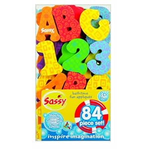 Sassy Bathtime Fun Appliques - 84 Piece Set by Sassy