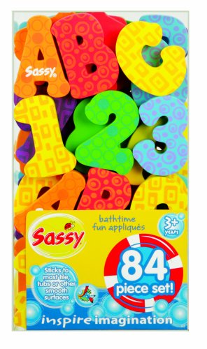 Childrens Toyshop  Toys : Sassy Bathtime Fun Appliques - 84 Piece Set