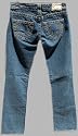 SALE True Religion Women's Jeans Johnny Big T Gold Stitch in Medium Wash
