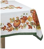 Bardwil Classic Harvest 60-inch by 84-inch Oblong Tablecloth