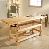 Rockler 6 ft Solid Birch Top and Maple Base Workbench Combo