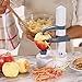LOHOME Electric Potato Peeler [2 Extra Blades] - Automatic Rotating Fruits & Vegetables Cutter Apple Paring Machine - Kitchen Peeling Tool