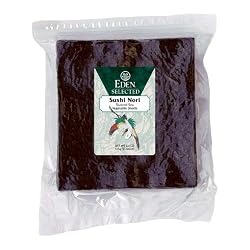 Eden Sushi Nori, Toasted Cultivated, 50 Count, 4.4-Ounce Package