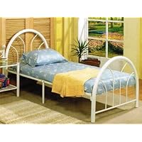 New 3-pcs Twin Size Bed In White Finish