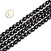 8mm Round Black Obsidian Beads Strand 15