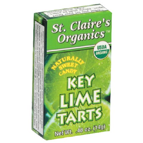 St. Claire's Organics Naturally Sweet Candy, Key Lime Tarts, .48-Ounce Boxes (Pack of 24) by Sugar-Free Candy