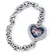 Washington Nationals SILVER RHINESTONE WOMEN'S/LADIES HEART WRIST WATCH